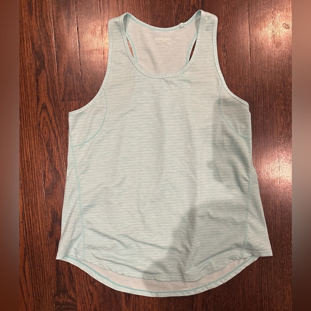 Kirkland Baby Blue Razorback Workout Top